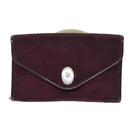 Christian Dior Chain Shoulder Bag Nylon Red Auth am6209-13