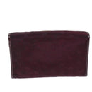 Christian Dior Chain Shoulder Bag Nylon Red Auth am6209-2