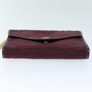 Christian Dior Chain Shoulder Bag Nylon Red Auth am6209-5