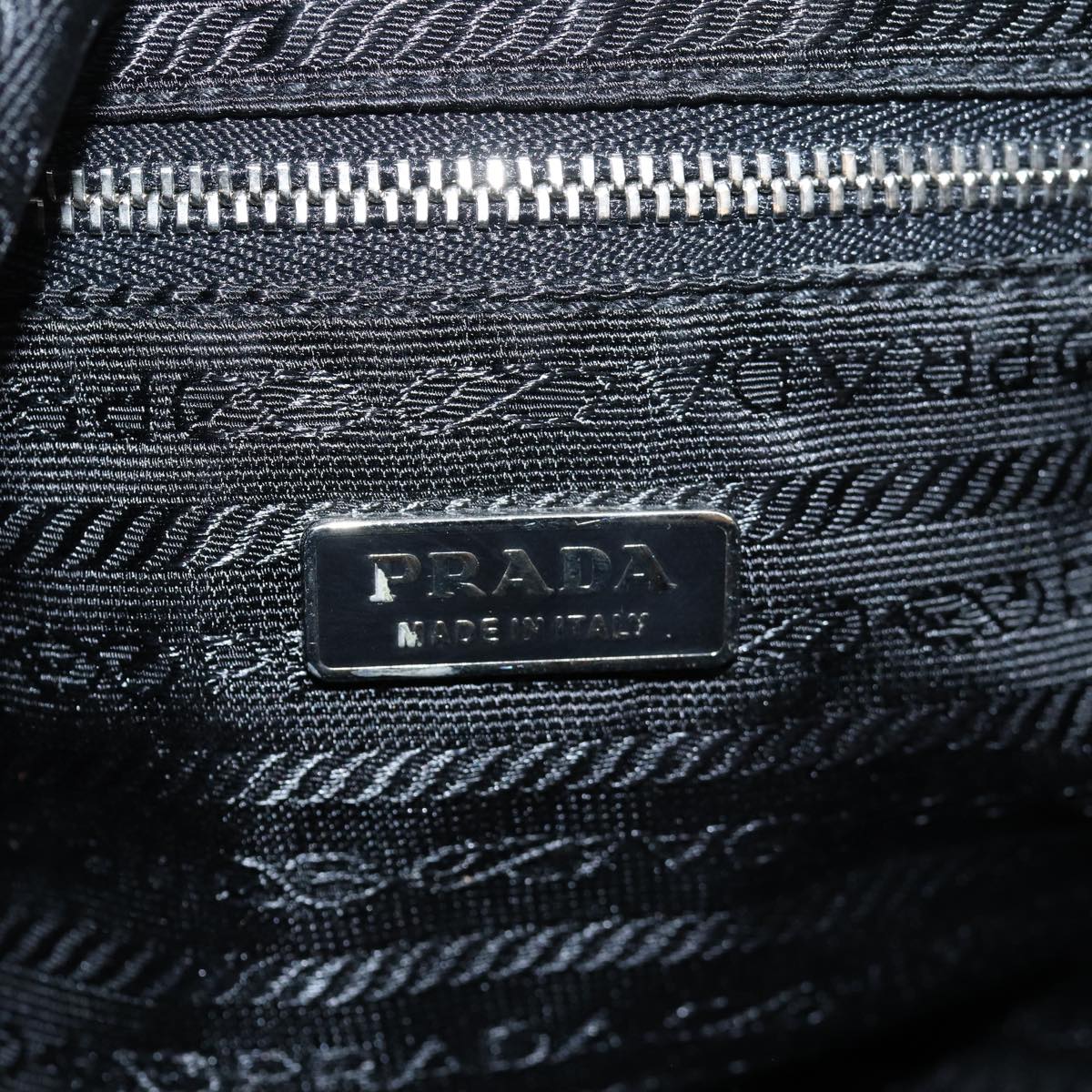 PRADA Shoulder Bag Nylon Black Auth am6210