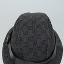 GUCCI GG Canvas Hat M Black Auth am6222-5