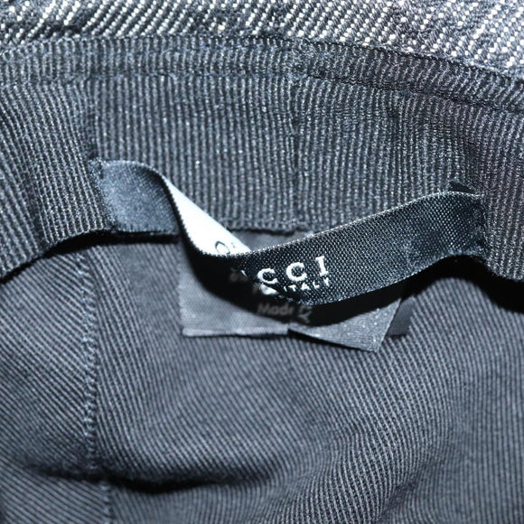 GUCCI GG Canvas Hat M Black Auth am6222