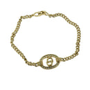 Christian Dior Bracelet Metal Gold Auth am6231-1