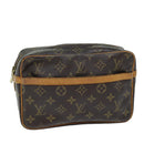 LOUIS VUITTON Monogram Compiegne 23 Clutch Bag M51847 LV Auth am6246-1
