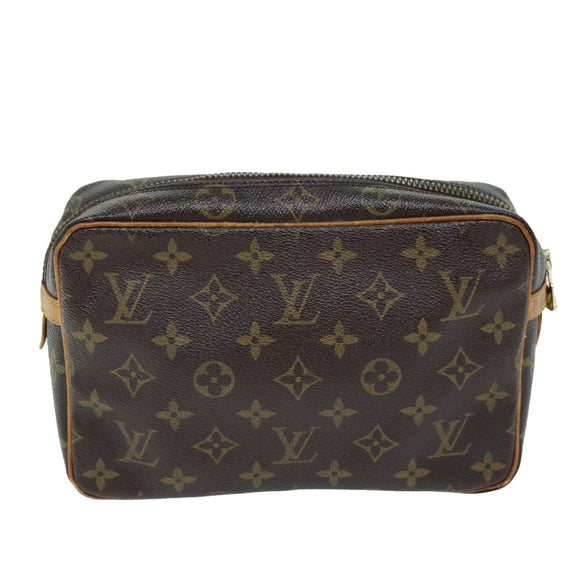 LOUIS VUITTON Monogram Compiegne 23 Clutch Bag M51847 LV Auth am6246