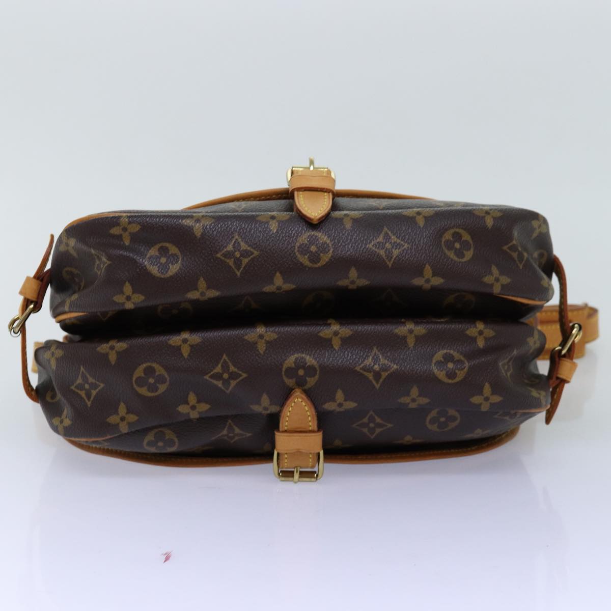 LOUIS VUITTON Monogram Saumur 30 Shoulder Bag M42256 LV Auth am6248