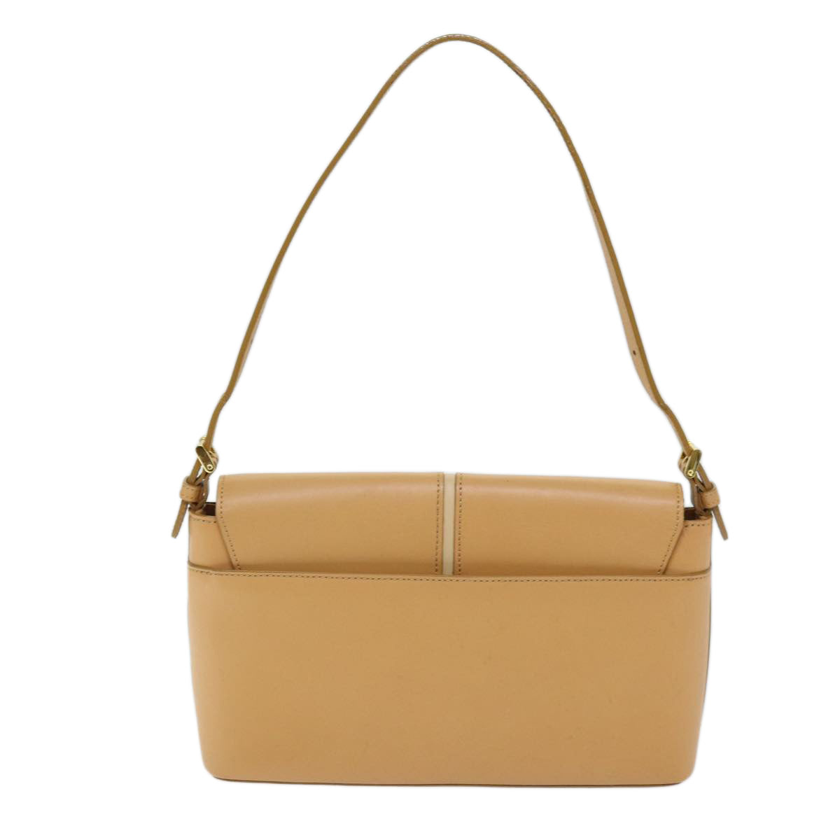 BURBERRY Shoulder Bag Leather Beige Auth am6251 - 0