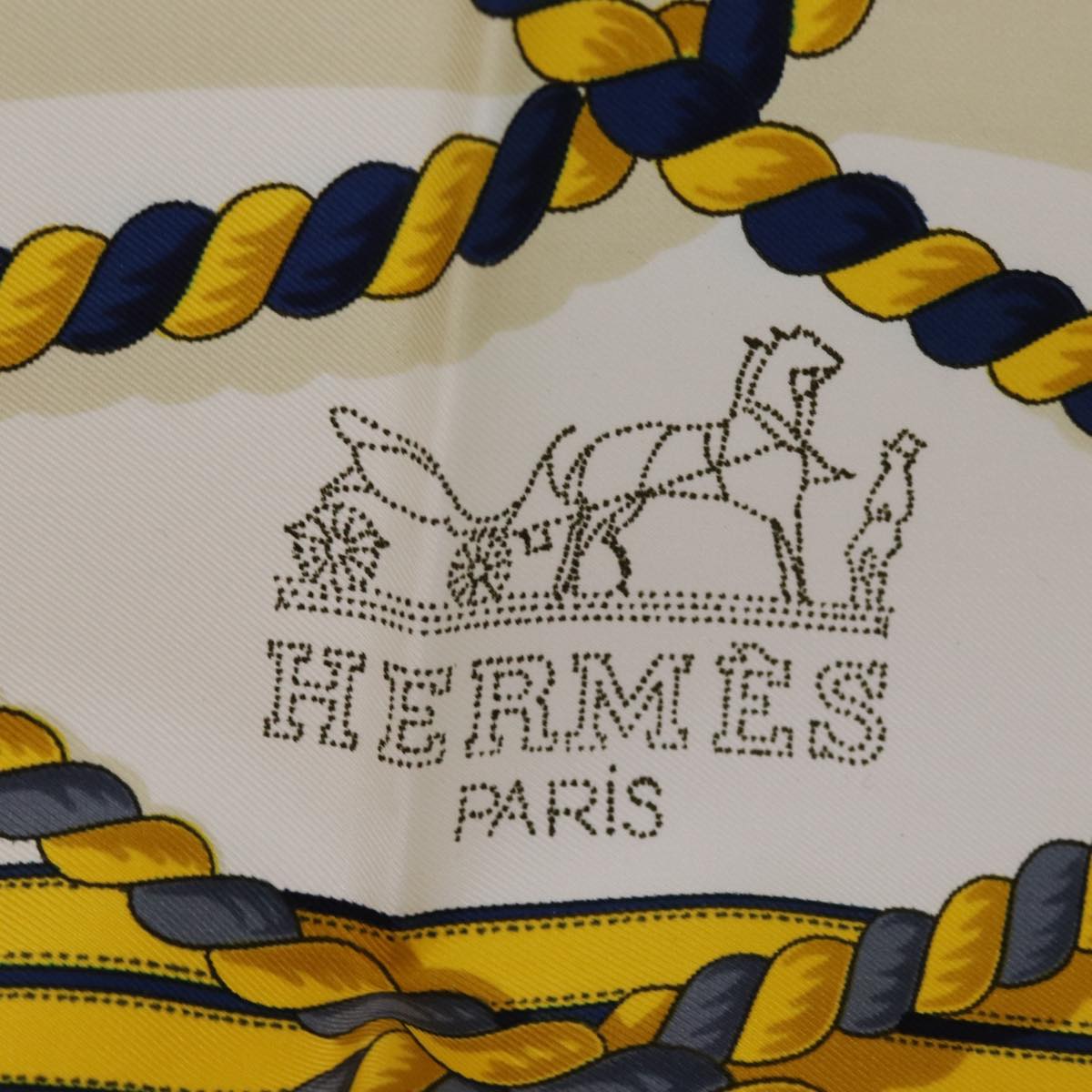 HERMES Carre 90 Scarf ""GRANDE TENUE"" Silk Red Auth am6260