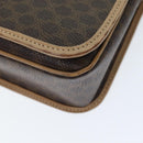 CELINE Macadam Canvas Shoulder Bag PVC Brown Auth am6264-10