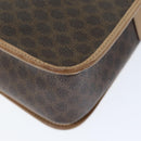 CELINE Macadam Canvas Shoulder Bag PVC Brown Auth am6264-12