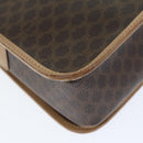 CELINE Macadam Canvas Shoulder Bag PVC Brown Auth am6264-13