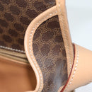 CELINE Macadam Canvas Shoulder Bag PVC Brown Auth am6264-15