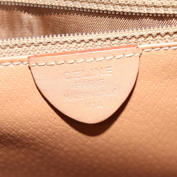 CELINE Macadam Canvas Shoulder Bag PVC Brown Auth am6264