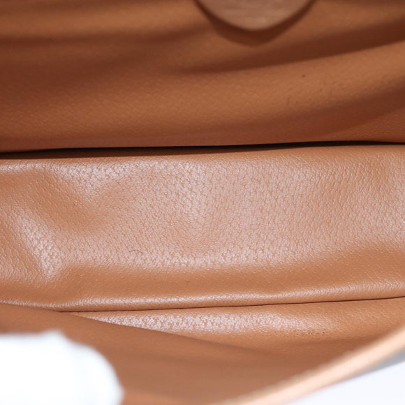 CELINE Macadam Canvas Shoulder Bag PVC Brown Auth am6264