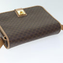 CELINE Macadam Canvas Shoulder Bag PVC Brown Auth am6264-6