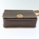 CELINE Macadam Canvas Shoulder Bag PVC Brown Auth am6264-9