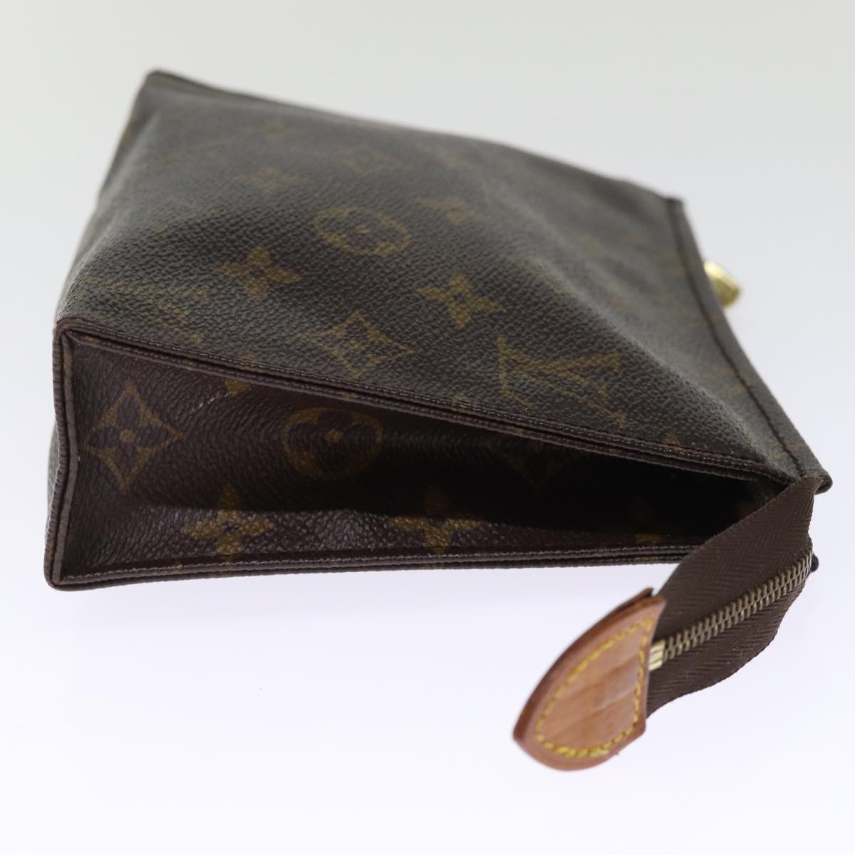 LOUIS VUITTON Monogram Poche Toilette 19 Pouch M47544 LV Auth am6268