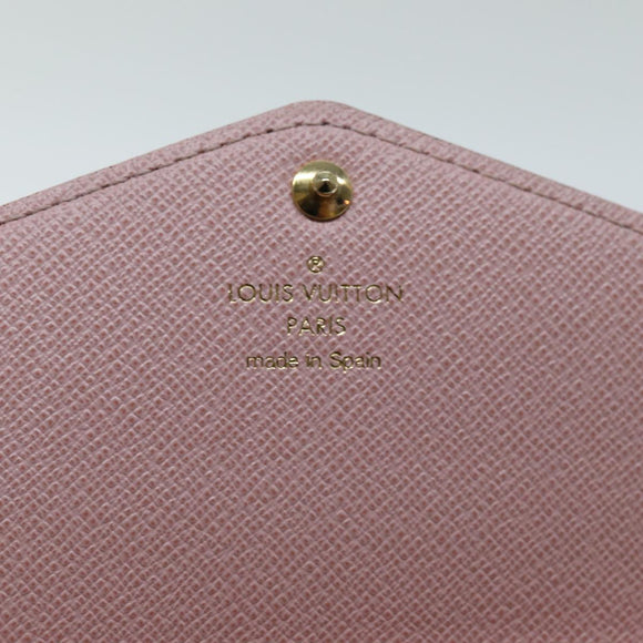 LOUIS VUITTON Monogram Portefeuille Sarah Rose Valerine M62235 LV Auth am6274