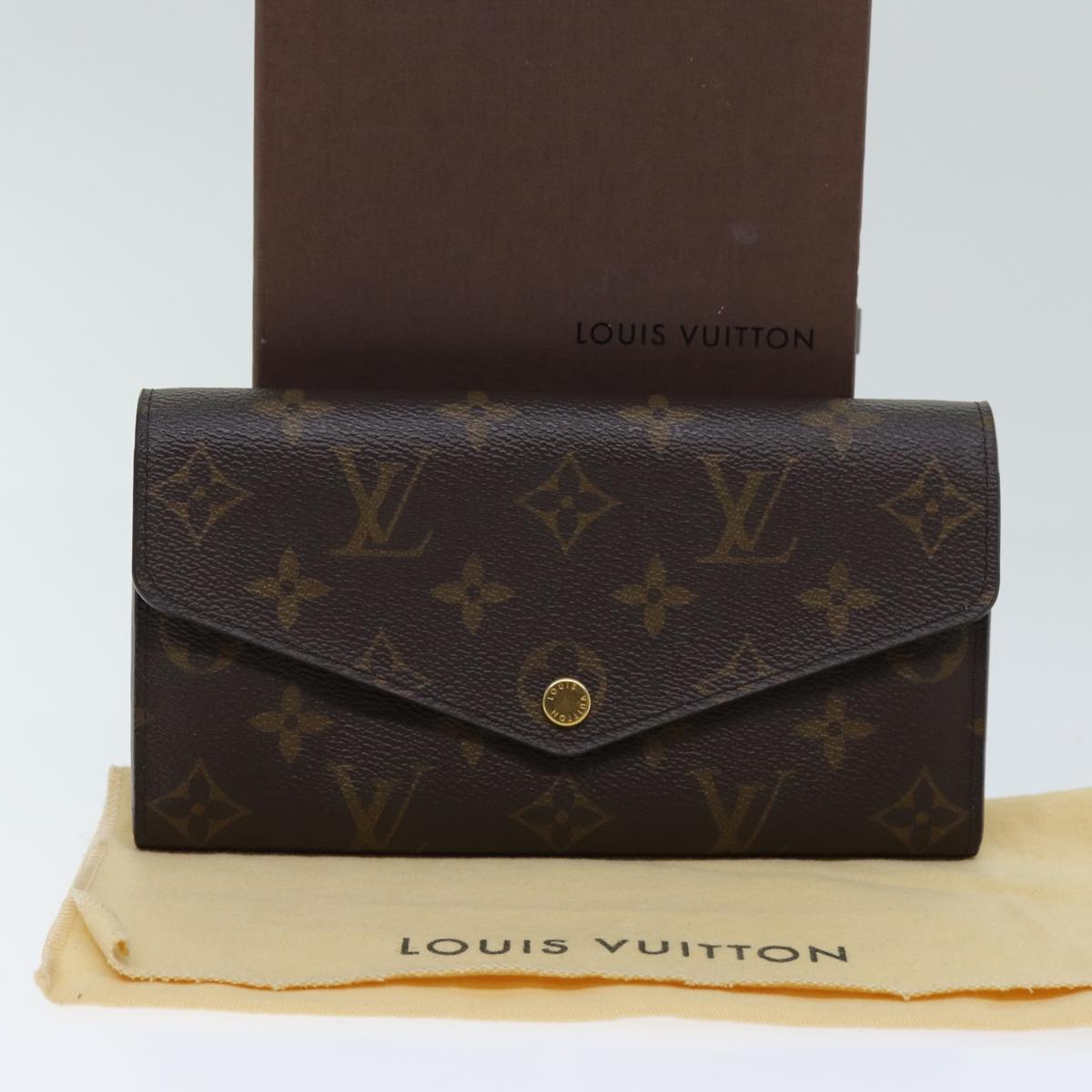 LOUIS VUITTON Monogram Portefeuille Sarah Rose Valerine M62235 LV Auth am6274