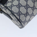 GUCCI GG Supreme Sherry Line Shoulder Bag PVC Navy Red 56 02 004 Auth am6288-15