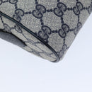 GUCCI GG Supreme Sherry Line Shoulder Bag PVC Navy Red 56 02 004 Auth am6288-17