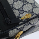 GUCCI GG Supreme Sherry Line Shoulder Bag PVC Navy Red 56 02 004 Auth am6288-18