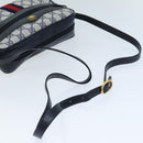 GUCCI GG Supreme Sherry Line Shoulder Bag PVC Navy Red 56 02 004 Auth am6288-7