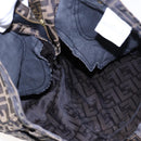 FENDI Zucca Canvas Pants Black Brown Auth am6300-7