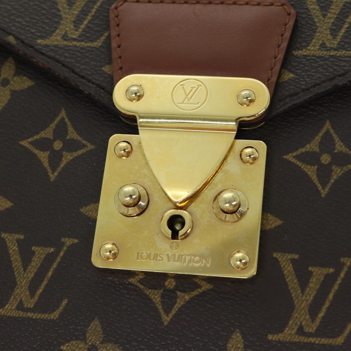 LOUIS VUITTON Monogram Porte Documents Bandouliere Bag M53338 LV Auth am6315