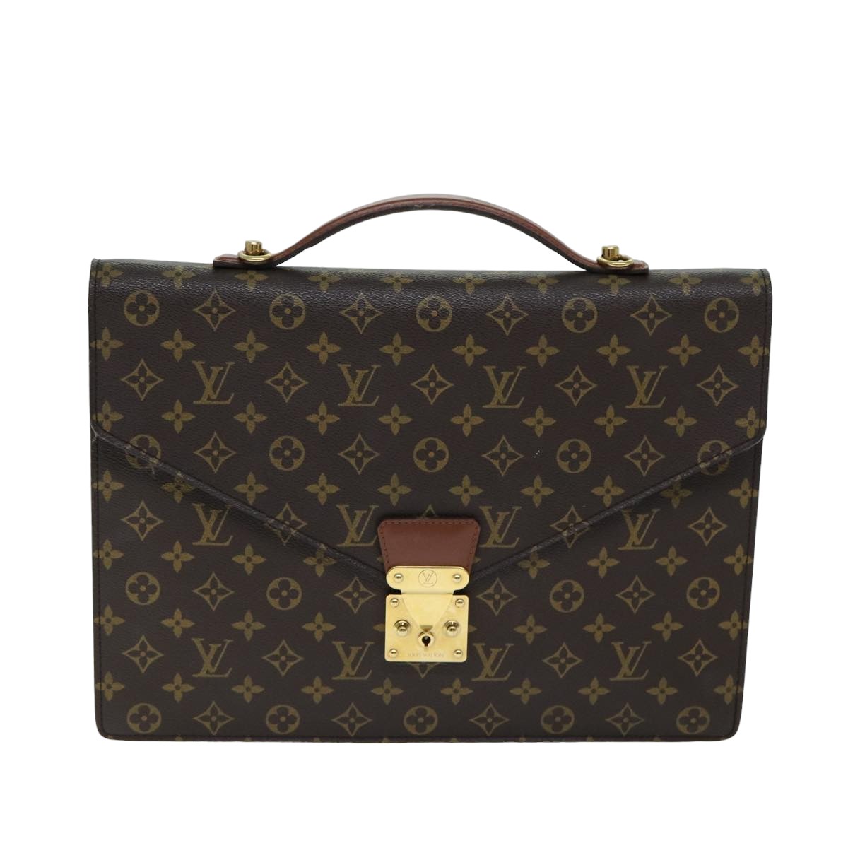 LOUIS VUITTON Monogram Porte Documents Bandouliere Bag M53338 LV Auth am6315