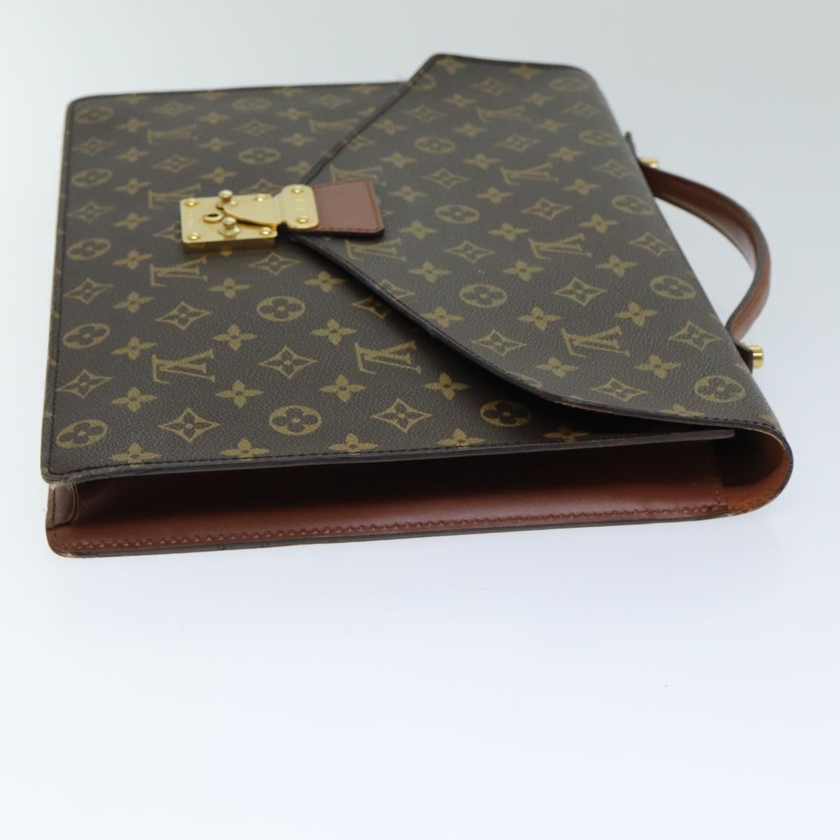 LOUIS VUITTON Monogram Porte Documents Bandouliere Bag M53338 LV Auth am6315