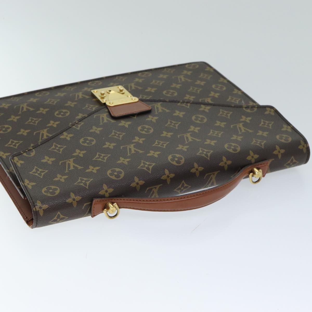 LOUIS VUITTON Monogram Porte Documents Bandouliere Bag M53338 LV Auth am6315