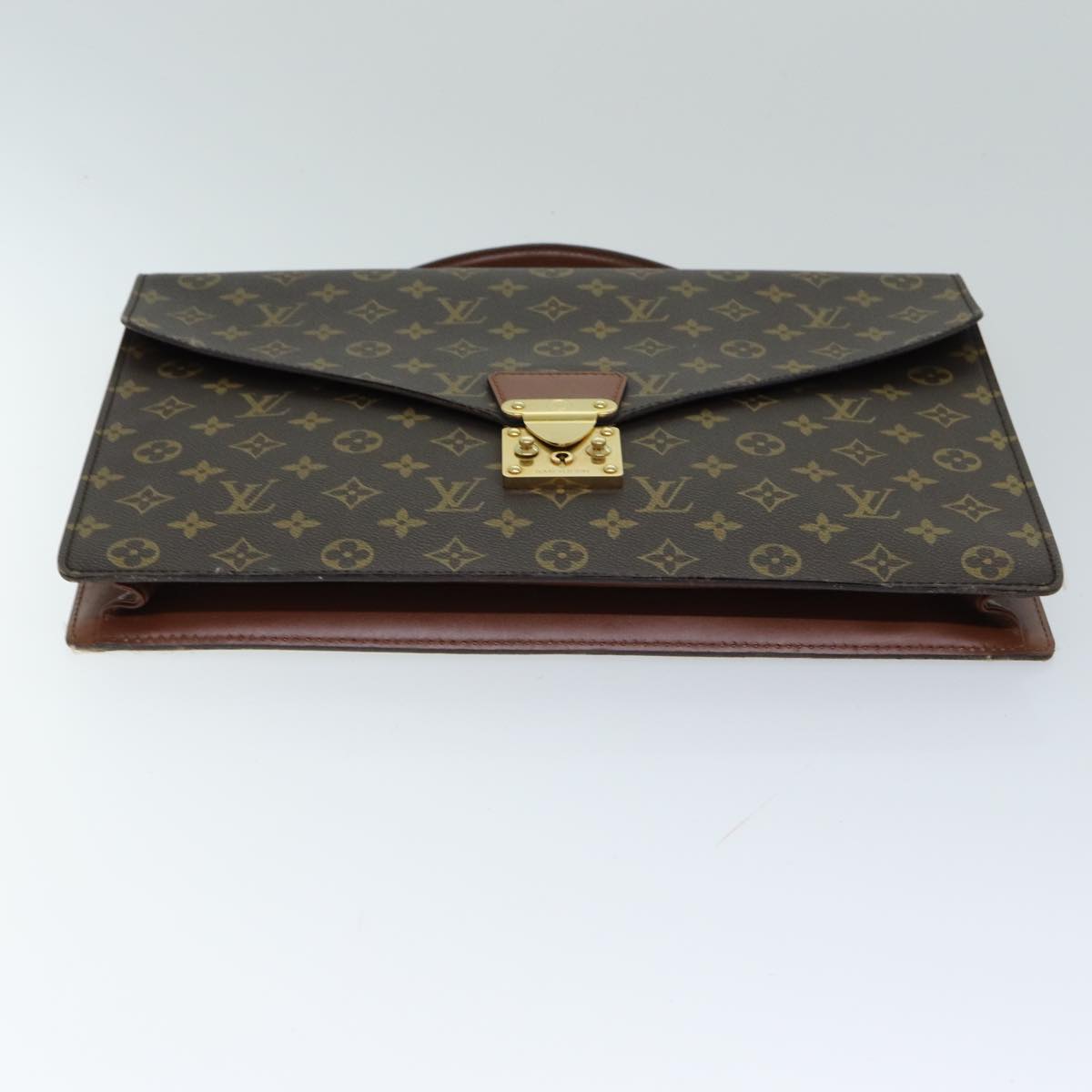 LOUIS VUITTON Monogram Porte Documents Bandouliere Bag M53338 LV Auth am6315