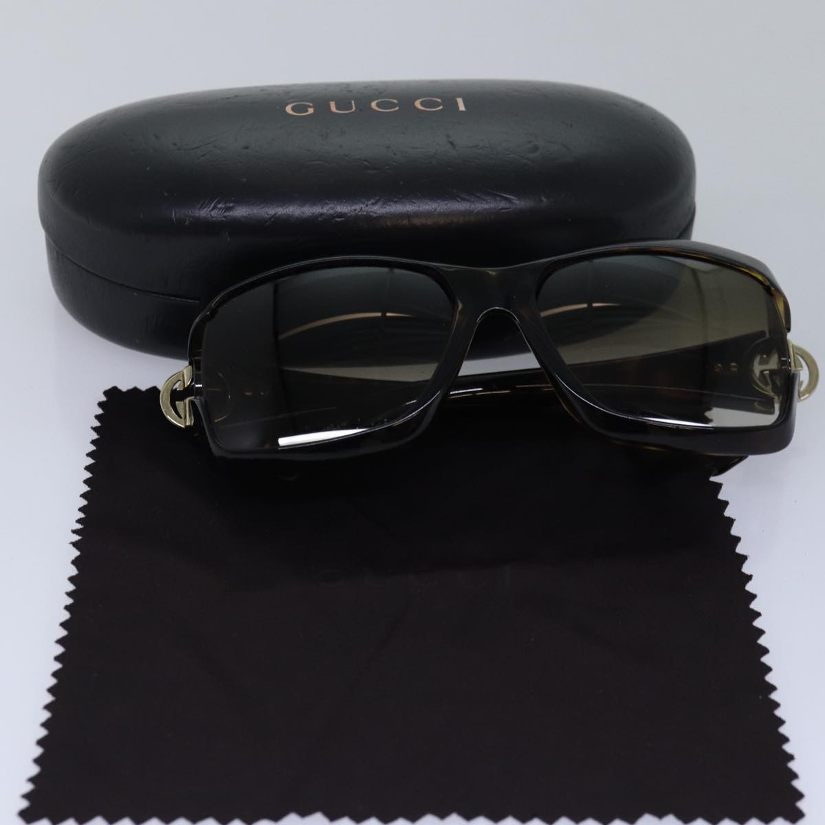 GUCCI Sunglasses Brown GG2598 Auth am6334