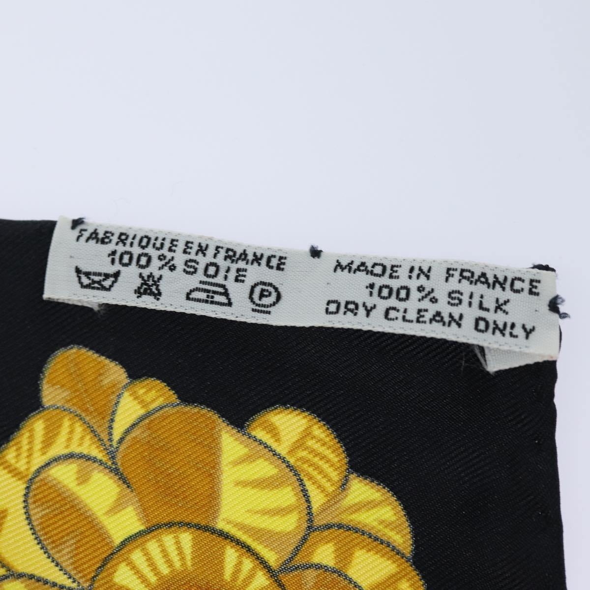 HERMES Carre 90 Scarf ""ARMETS en PANACHE"" Silk Black Auth am6343