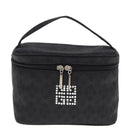 GIVENCHY Vanity Cosmetic Pouch Nylon Black Auth am6346-13