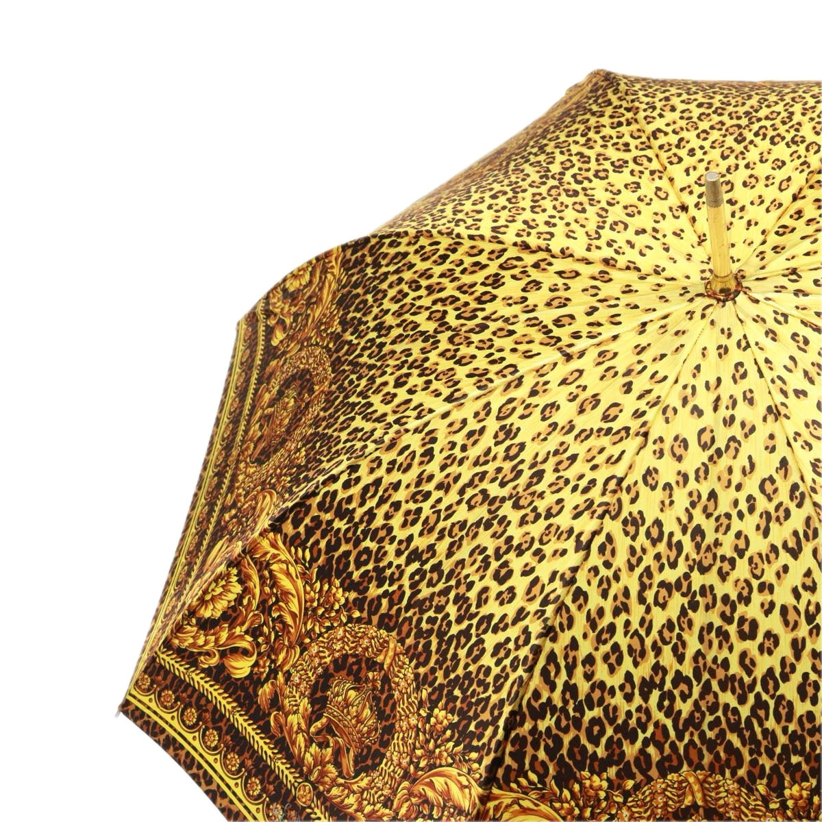 Gianni Versace Umbrella Nylon Yellow Auth am6353