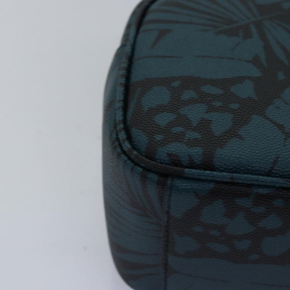 SAINT LAURENT Clutch Bag Leather Blue Auth am6361