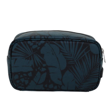 SAINT LAURENT Clutch Bag Leather Blue Auth am6361 - 0