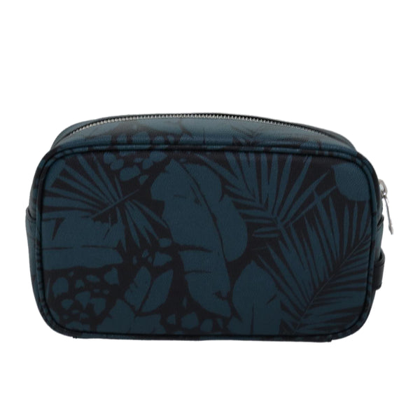 SAINT LAURENT Clutch Bag Leather Blue Auth am6361