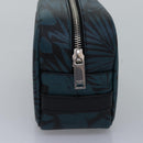 SAINT LAURENT Clutch Bag Leather Blue Auth am6361-3