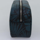 SAINT LAURENT Clutch Bag Leather Blue Auth am6361-4