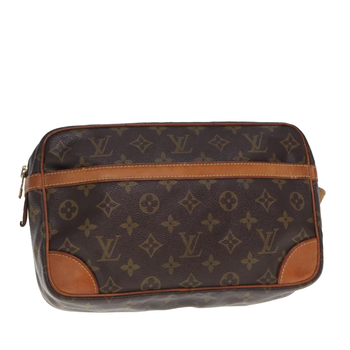 LOUIS VUITTON Monogram Compiegne 28 Clutch Bag M51845 LV Auth am6369