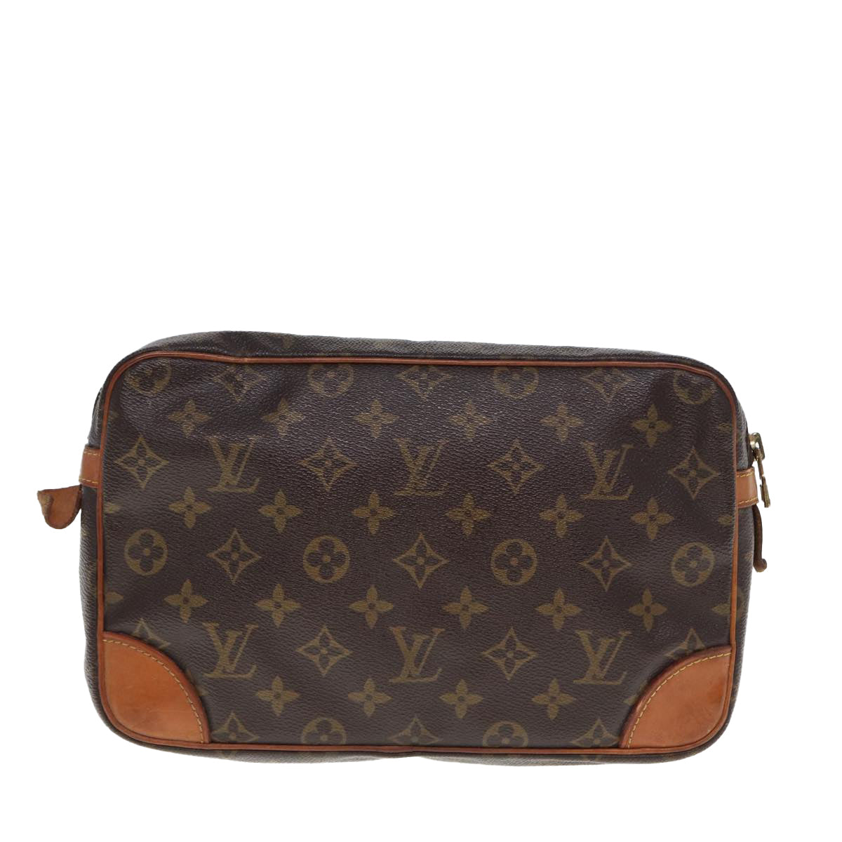 LOUIS VUITTON Monogram Compiegne 28 Clutch Bag M51845 LV Auth am6369