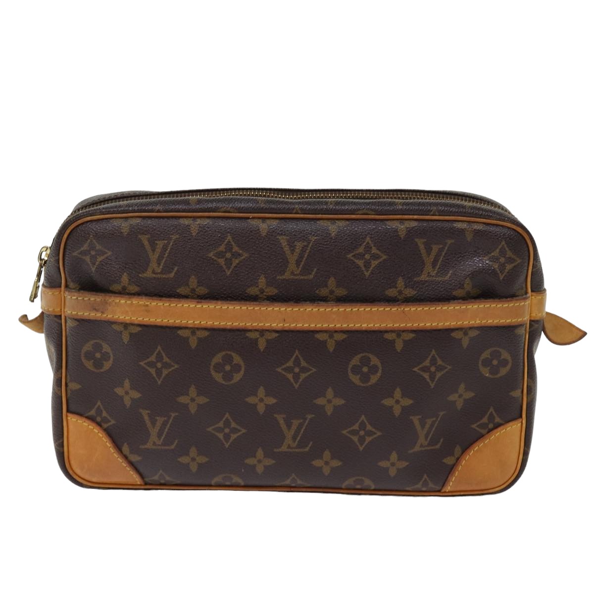 LOUIS VUITTON Monogram Compiegne 28 Clutch Bag M51845 LV Auth am6370