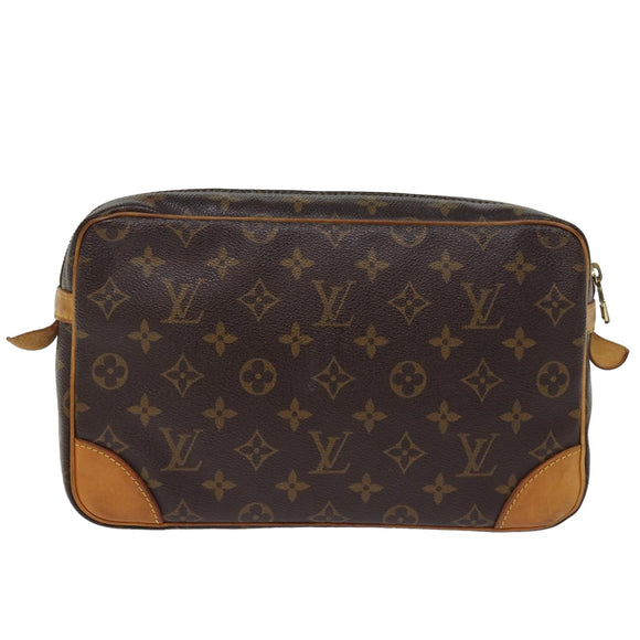 LOUIS VUITTON Monogram Compiegne 28 Clutch Bag M51845 LV Auth am6370