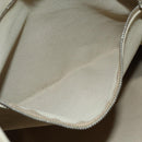 PRADA Tote Bag Canvas Beige Auth am6376-20