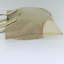 PRADA Tote Bag Canvas Beige Auth am6376-4