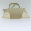PRADA Tote Bag Canvas Beige Auth am6376-5