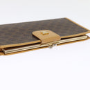 CELINE Macadam Canvas Long Wallet PVC Brown Auth am6379-5